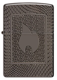 Foto 2 | Encendedor de Zippo con Diseño de Llama Armor Black Ice - Venta Internacional