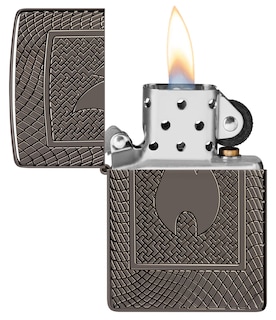 Foto 3 | Encendedor de Zippo con Diseño de Llama Armor Black Ice - Venta Internacional