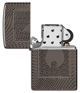 Foto 4 | Encendedor de Zippo con Diseño de Llama Armor Black Ice - Venta Internacional