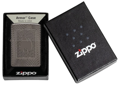 Foto 6 | Encendedor de Zippo con Diseño de Llama Armor Black Ice - Venta Internacional