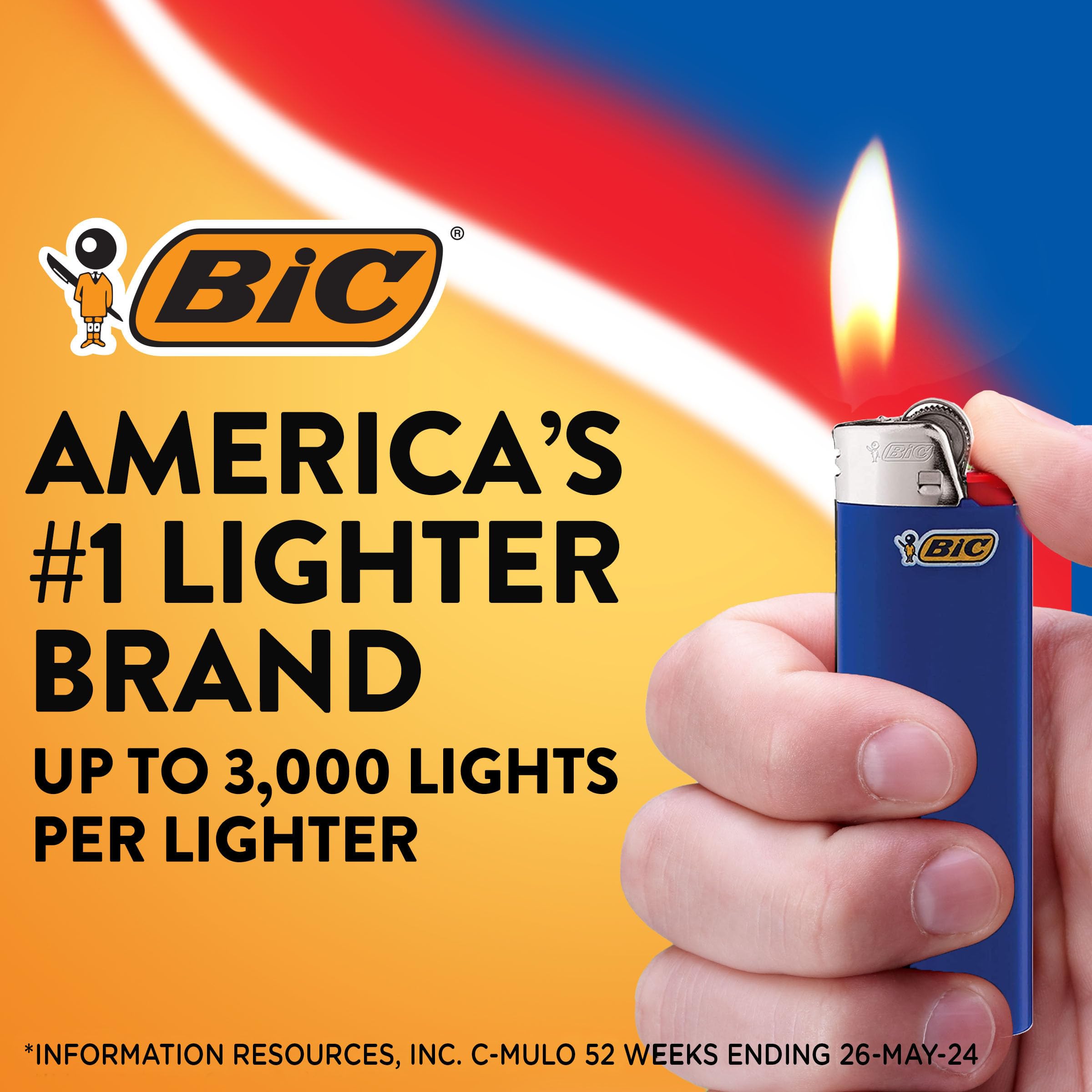 Foto 5 pulgar | Lighter Bic Maxi Pocket Edición Especial Negro Paquete de 8 - Venta Internacional