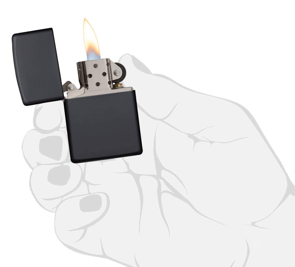 Foto 6 pulgar | Mechero De Bolsillo Zippo 218 Classic Black Mate - Venta Internacional.