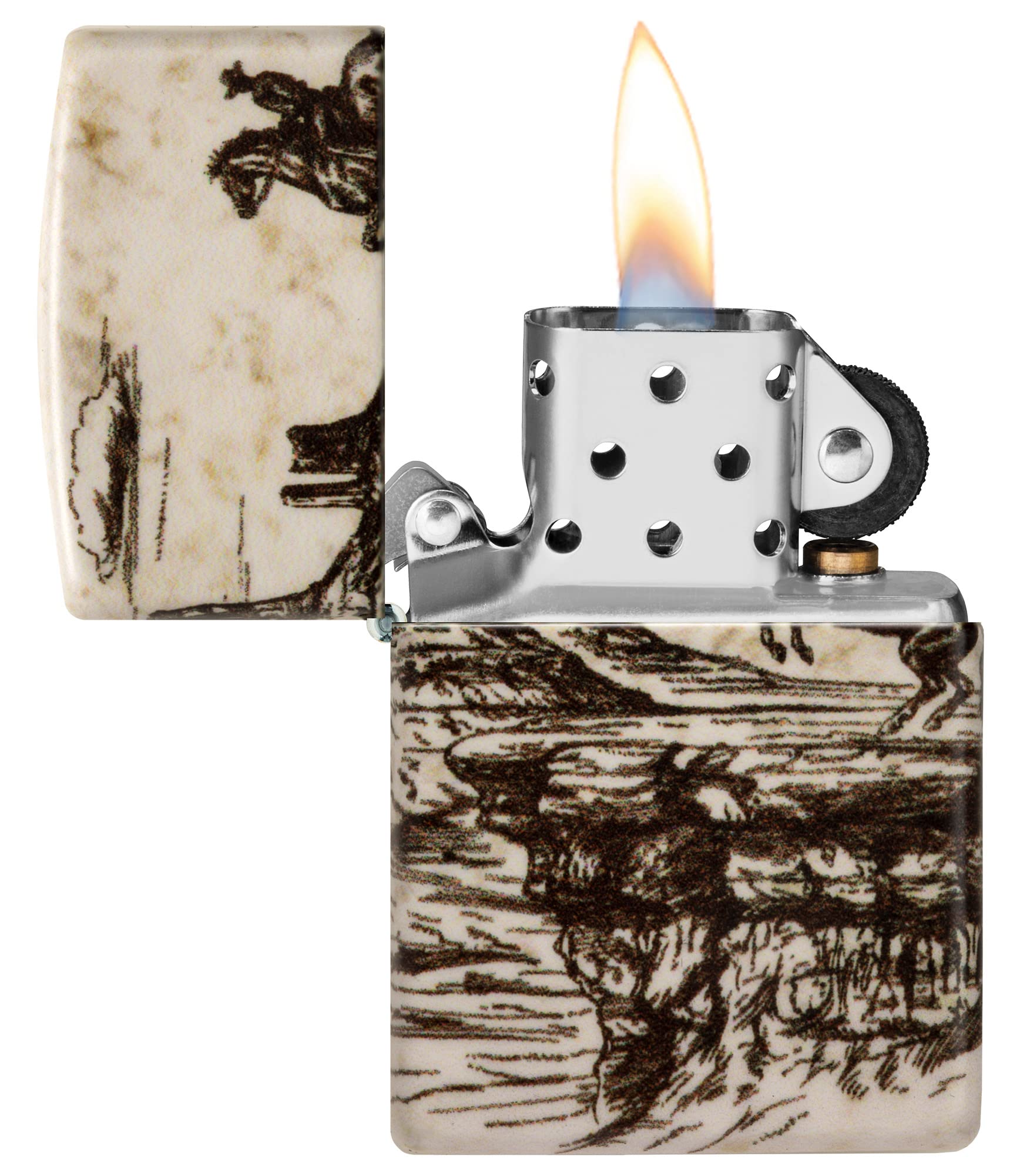 Foto 6 pulgar | Diseño De Escena Del Lejano Oeste De Zippo Más Claro, 540 Colores - Venta Internacional.