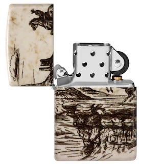 Foto 6 | Diseño De Escena Del Lejano Oeste De Zippo Más Claro, 540 Colores - Venta Internacional.
