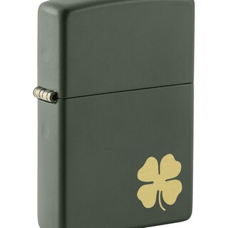 Foto 1 | Mechero De Bolsillo Zippo Four Leaf Clover Green Mate - Venta Internacional.