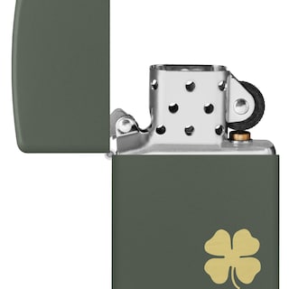 Foto 2 | Mechero De Bolsillo Zippo Four Leaf Clover Green Mate - Venta Internacional.