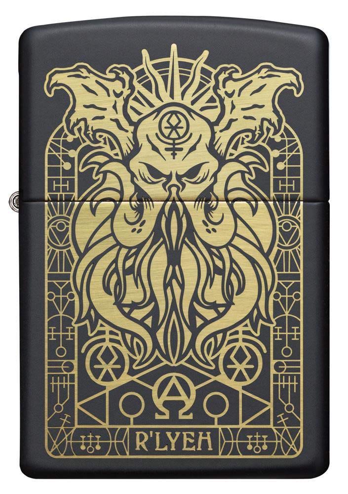 Foto 3 pulgar | Mechero De Bolsillo Zippo Monster Design Negro Mate - Venta Internacional.