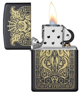 Foto 3 | Mechero De Bolsillo Zippo Monster Design Negro Mate - Venta Internacional.