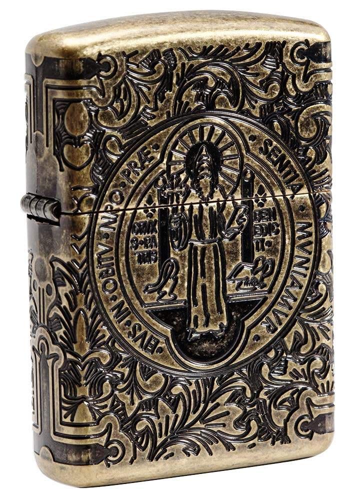Foto 2 pulgar | Encendedor De Bolsillo Zippo St Benedict Design - Venta Internacional.