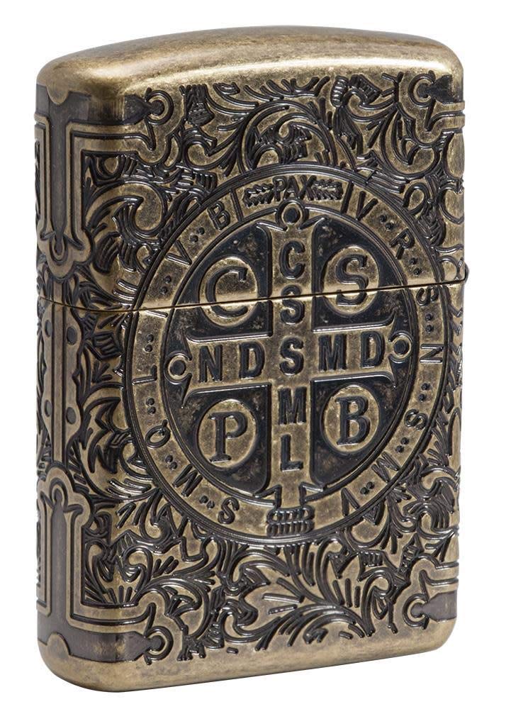 Foto 3 pulgar | Encendedor De Bolsillo Zippo St Benedict Design - Venta Internacional.