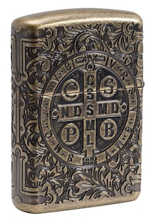 Foto 2 | Encendedor De Bolsillo Zippo St Benedict Design - Venta Internacional.