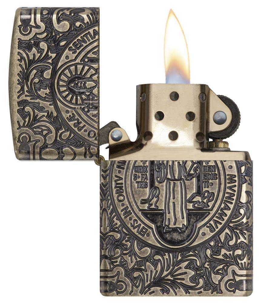 Foto 4 pulgar | Encendedor De Bolsillo Zippo St Benedict Design - Venta Internacional.