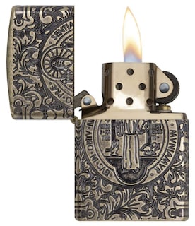 Foto 3 | Encendedor De Bolsillo Zippo St Benedict Design - Venta Internacional.