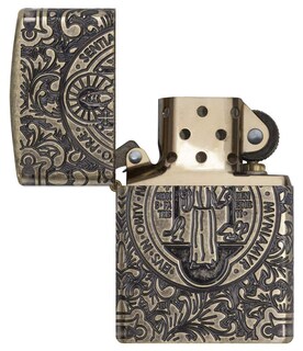 Foto 4 | Encendedor De Bolsillo Zippo St Benedict Design - Venta Internacional.