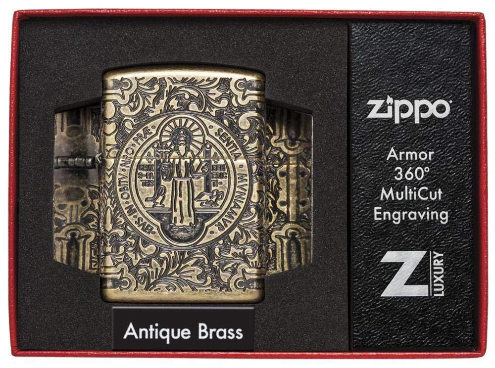 Foto 7 pulgar | Encendedor De Bolsillo Zippo St Benedict Design - Venta Internacional.
