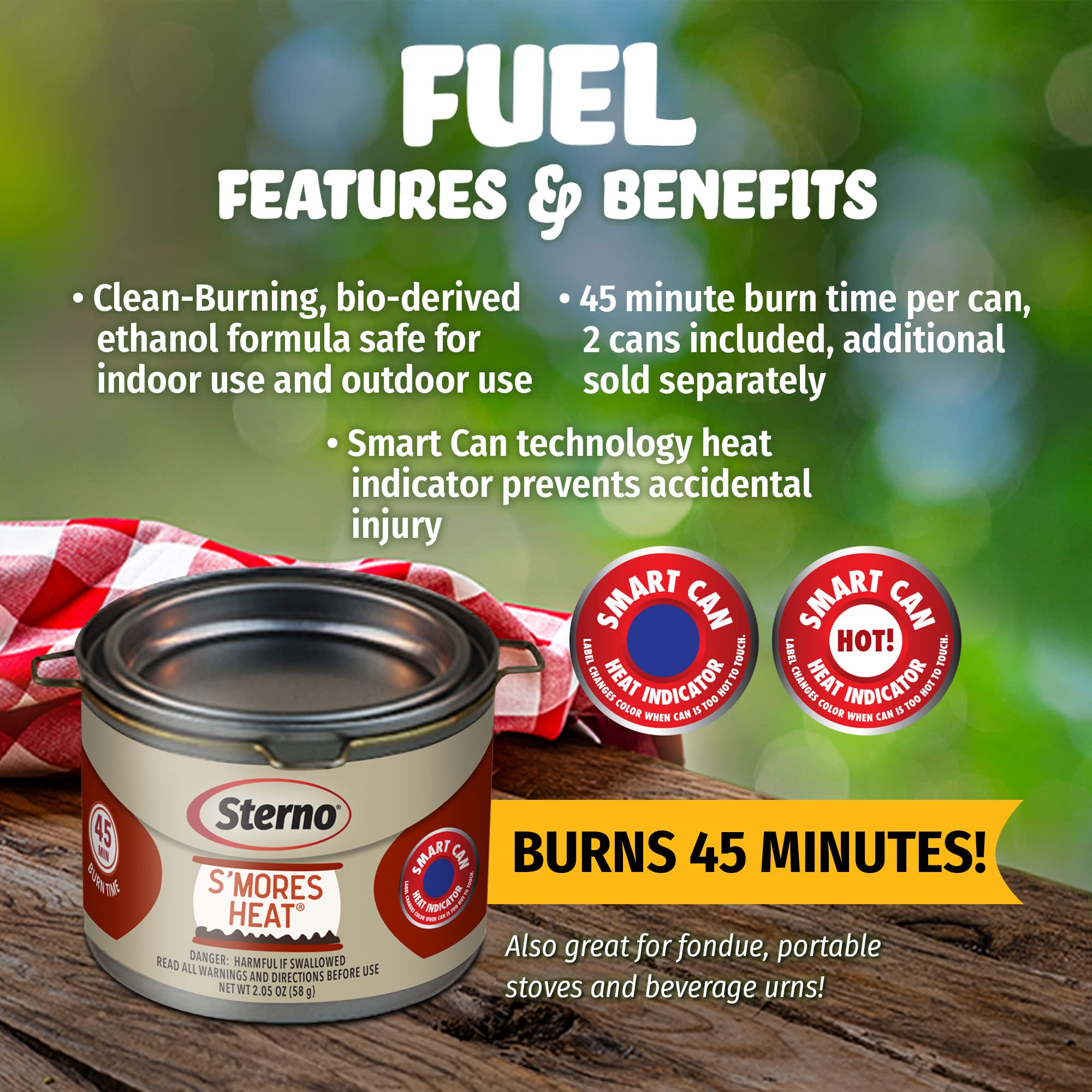 Foto 3 pulgar | Gel De Etanol, Lata De Combustible Sterno S'mores Heat, 45 Minutos, 6 Unidades - Venta Internacional.