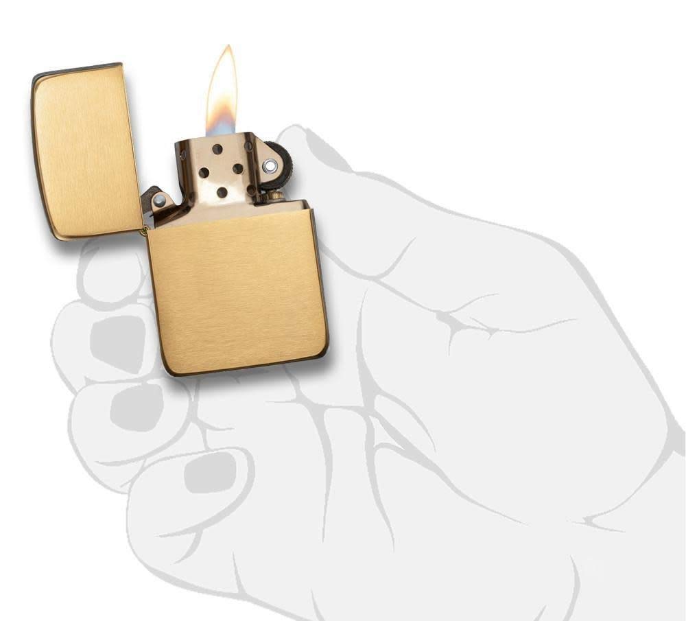 Foto 7 pulgar | Mechero De Bolsillo Zippo 1941 Réplica De Latón Cepillado - Venta Internacional.