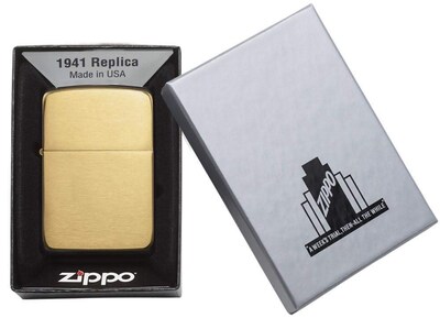 Foto 7 | Mechero De Bolsillo Zippo 1941 Réplica De Latón Cepillado - Venta Internacional.