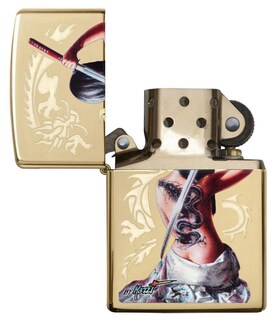 Foto 4 | Mechero De Bolsillo Zippo Mazzi Dragon Girl A Prueba De Viento - Venta Internacional.