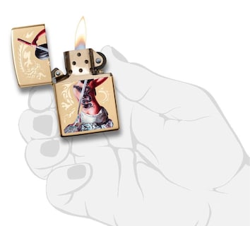 Foto 5 | Mechero De Bolsillo Zippo Mazzi Dragon Girl A Prueba De Viento - Venta Internacional.