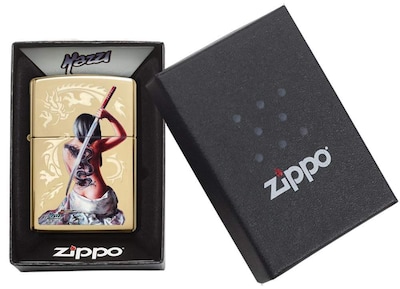 Foto 6 | Mechero De Bolsillo Zippo Mazzi Dragon Girl A Prueba De Viento - Venta Internacional.