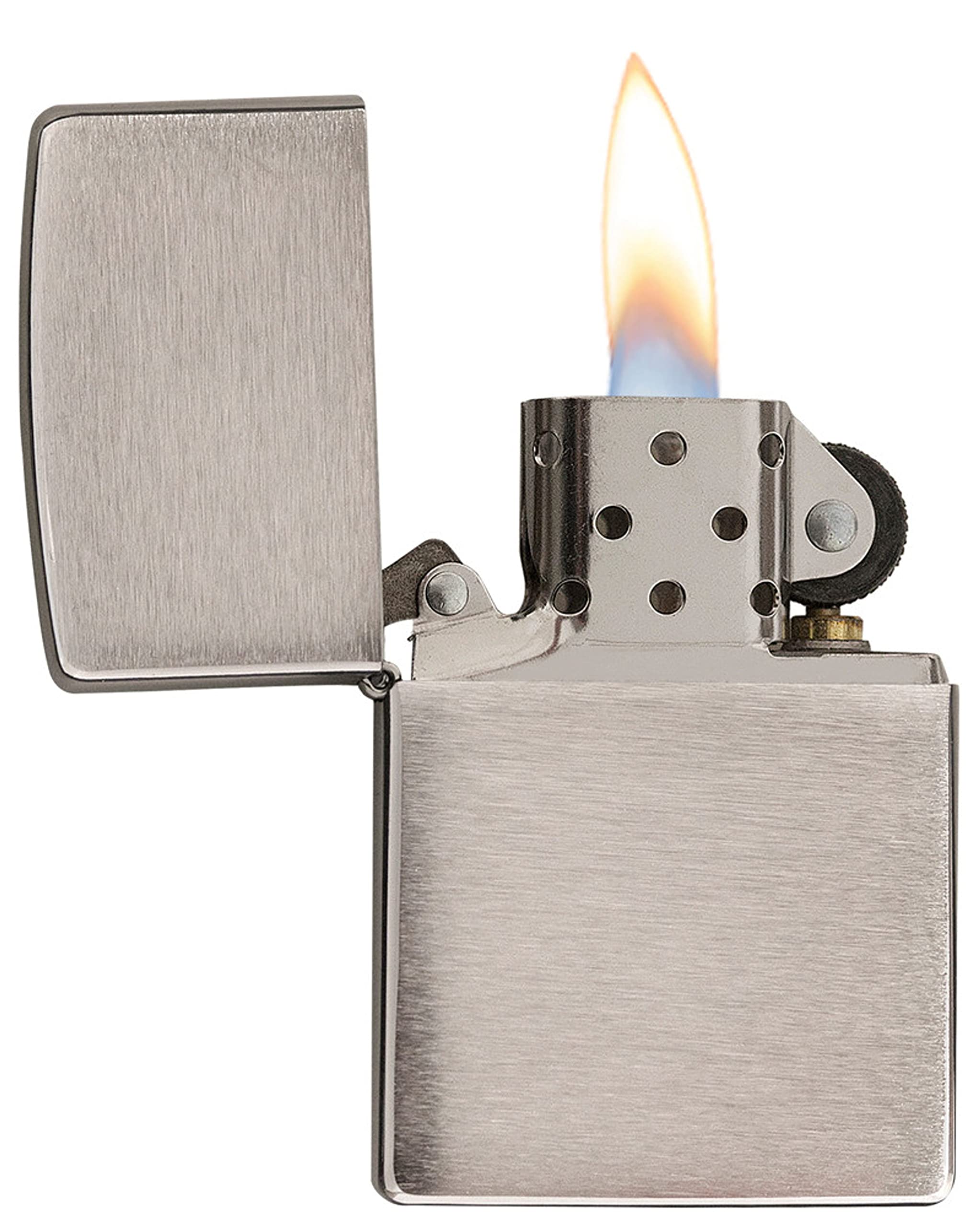 Foto 4 pulgar | Mechero De Bolsillo Zippo 200 Classic En Cromo Cepillado - Venta Internacional.