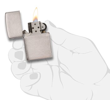Foto 5 | Mechero De Bolsillo Zippo 200 Classic En Cromo Cepillado - Venta Internacional.