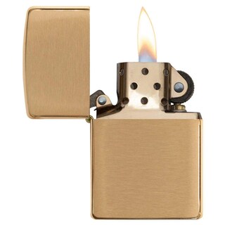 Foto 3 | Mechero De Bolsillo Zippo 168 Armor De Latón Cepillado - Venta Internacional.