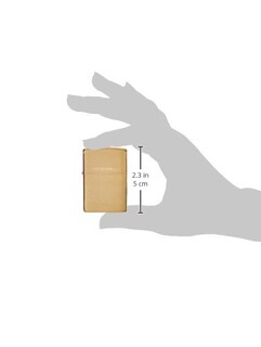 Foto 3 | Latón Macizo Zippo Más Ligero Con Acabado Cepillado - Venta Internacional.