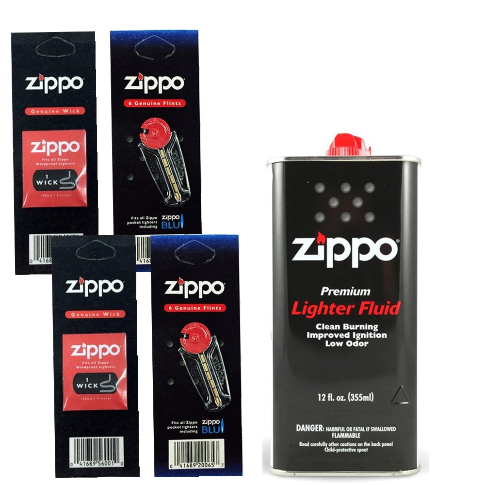 Foto 2 pulgar | Set De Regalo Para Encendedor Zippo Con Combustible Líquido De 355 Ml  2 Pedernales Y 2 Mechas - Venta Internacional.