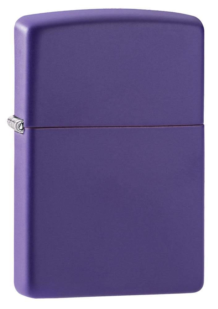 Foto 2 pulgar | Bolsillo Zippo Morado Mate Más Ligero A Prueba De Viento - Venta Internacional.
