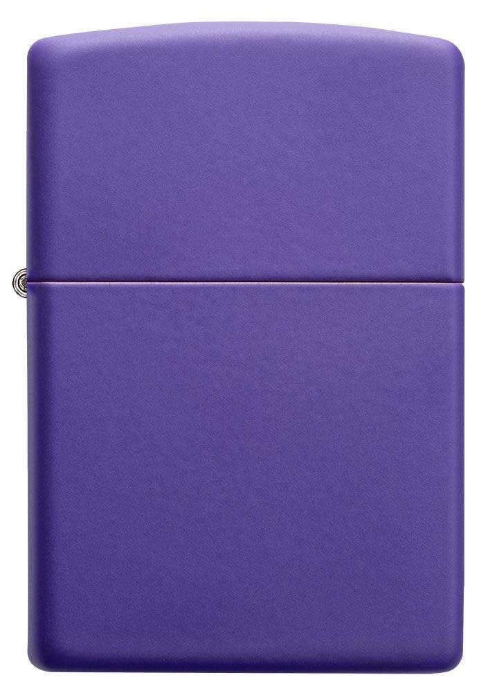Foto 3 pulgar | Bolsillo Zippo Morado Mate Más Ligero A Prueba De Viento - Venta Internacional.