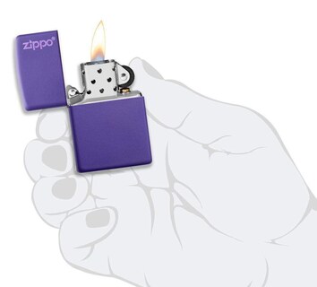 Foto 5 | Bolsillo Zippo Morado Mate Más Ligero A Prueba De Viento - Venta Internacional.