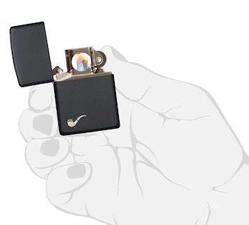 Foto 5 | Tubo Zippo Más Ligero Negro Mate Recargable De Por Vida - Venta Internacional.