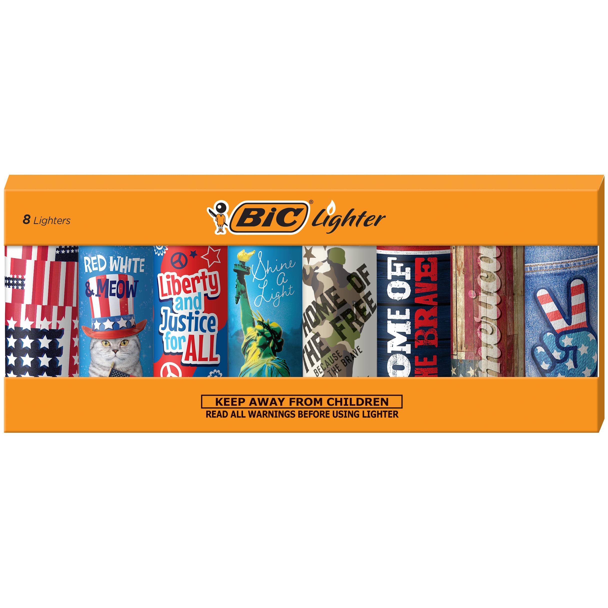 Foto 1 | Mechero De Bolsillo Bic Edición Especial Colección Americana X8 - Venta Internacional.