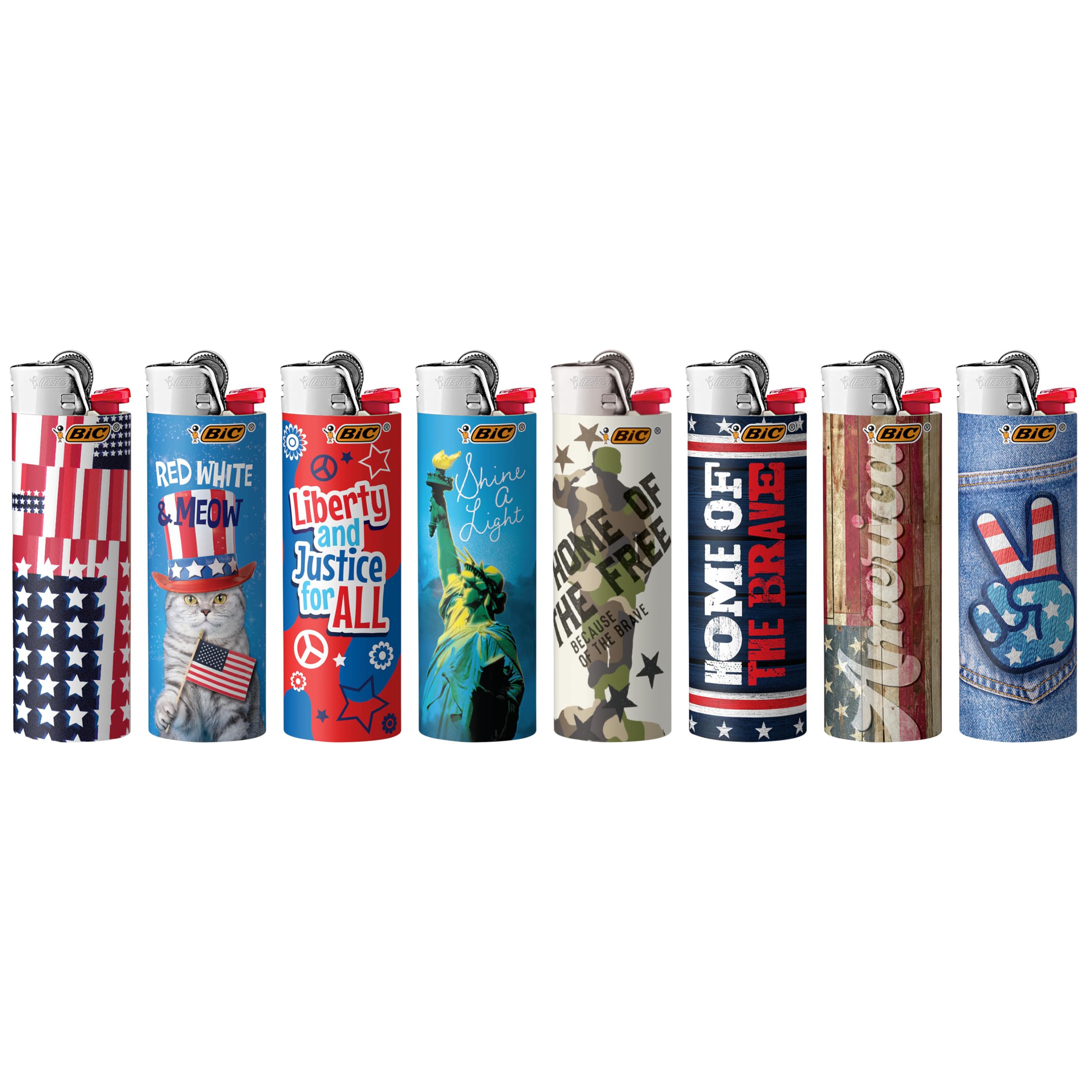 Foto 2 | Mechero De Bolsillo Bic Edición Especial Colección Americana X8 - Venta Internacional.