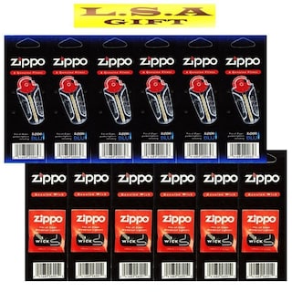 Foto 1 | Lighter Zippo 6 Flints 6 Mechas Paquete De 12 Paquetes Económicos - Venta Internacional.