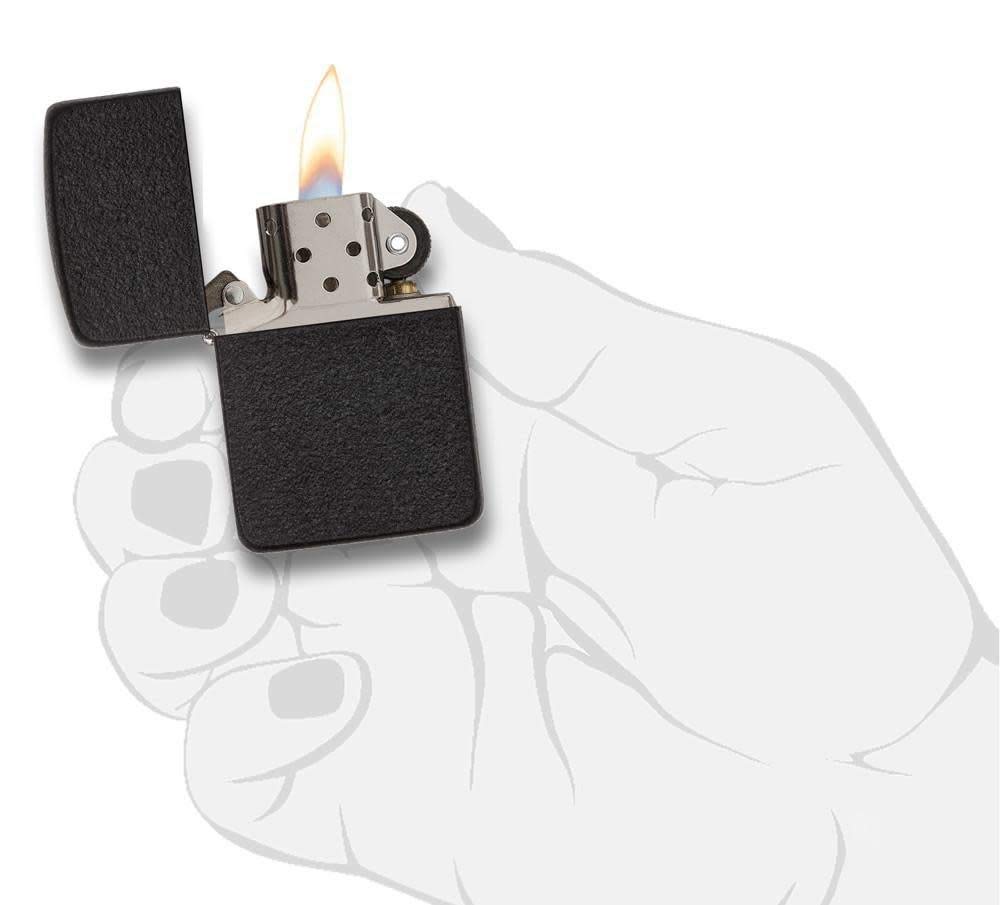 Foto 7 pulgar | Réplica De Encendedor De Bolsillo Zippo 1941 Black Crackle - Venta Internacional.