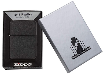 Foto 7 | Réplica De Encendedor De Bolsillo Zippo 1941 Black Crackle - Venta Internacional.