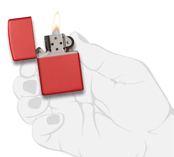 Foto 5 | Mechero Zippo Red Matte 233 - Venta Internacional.