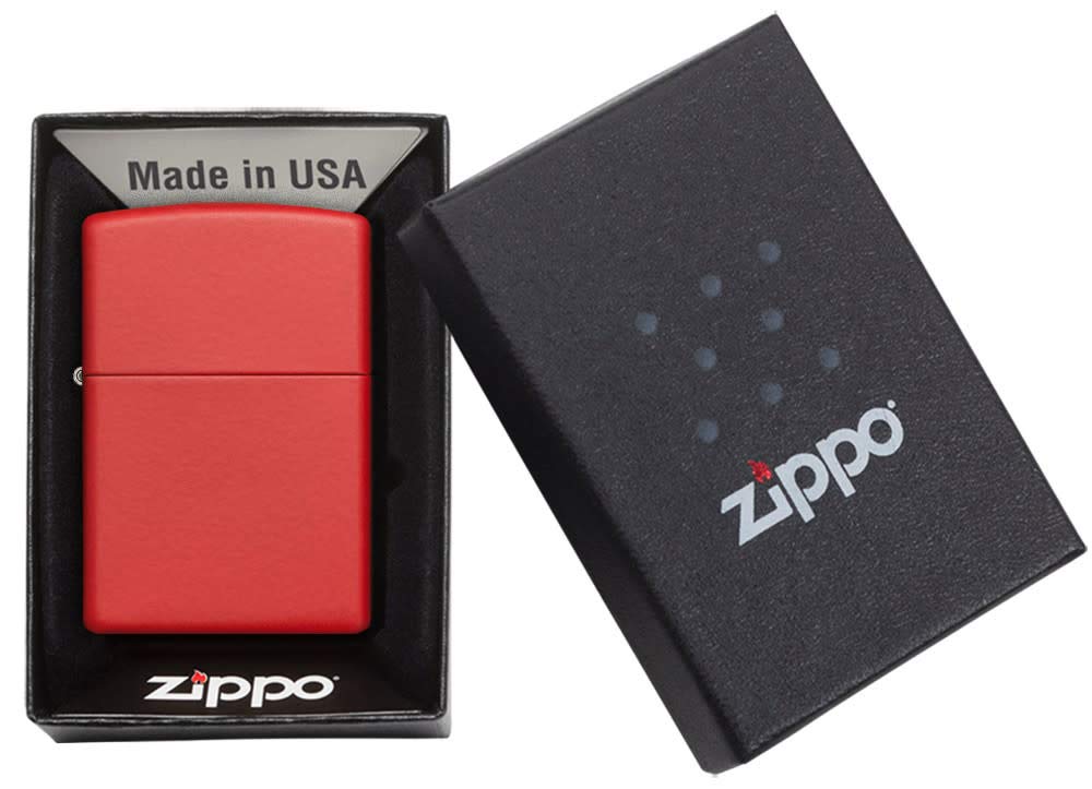 Foto 7 pulgar | Mechero Zippo Red Matte 233 - Venta Internacional.