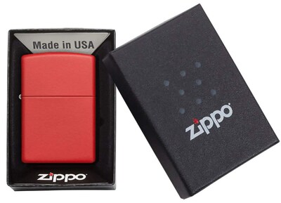 Foto 6 | Mechero Zippo Red Matte 233 - Venta Internacional.