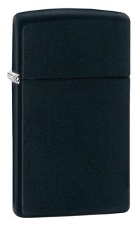 Foto 1 | Mechero De Bolsillo Zippo Slim Negro Mate Resistente Al Viento - Venta Internacional.