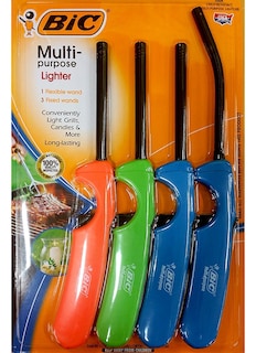 Foto 1 | Lighter Bic Multipurpose Classic Edition Con Flex Wand Paquete De 4 - Venta Internacional.