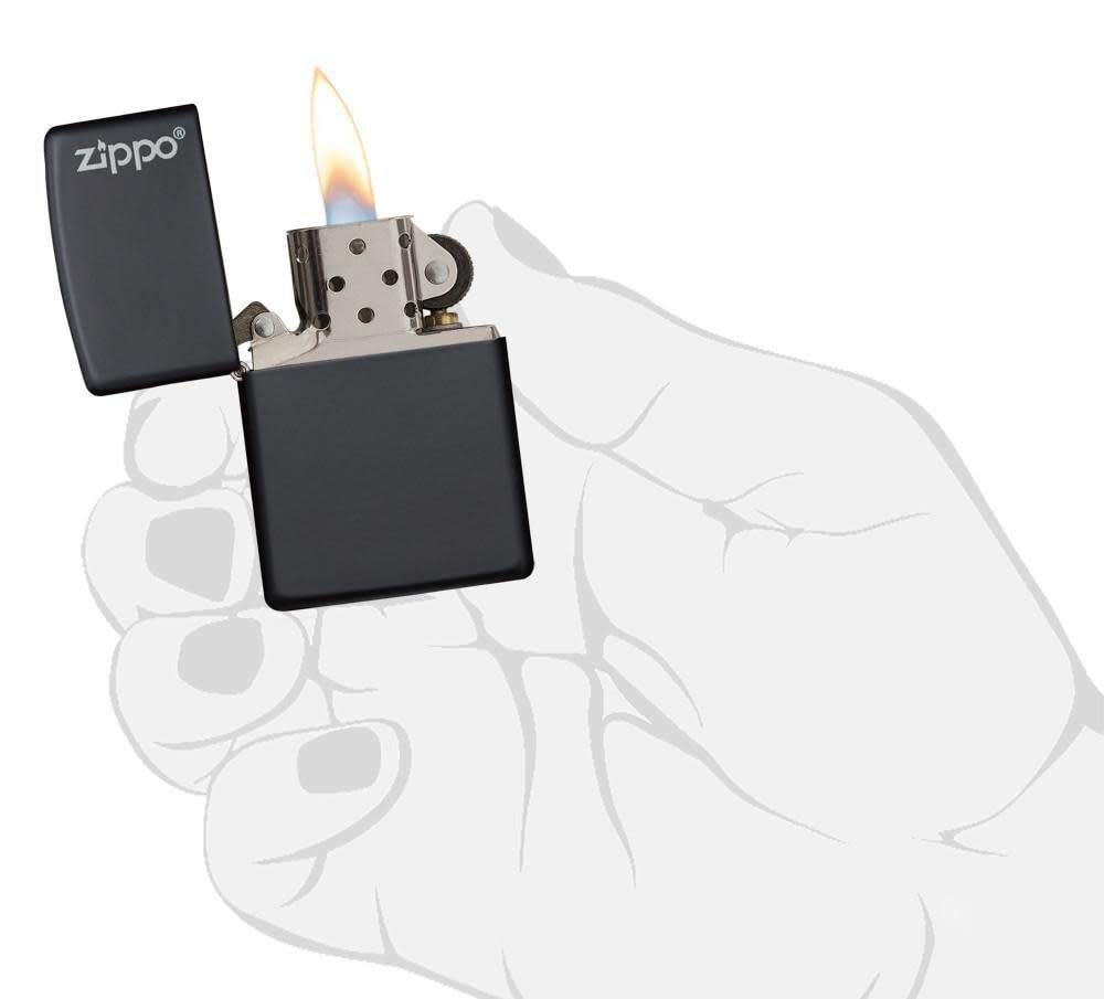 Foto 6 pulgar | Encendedor De Bolsillo Con Logotipo Zippo Negro Mate - Venta Internacional.