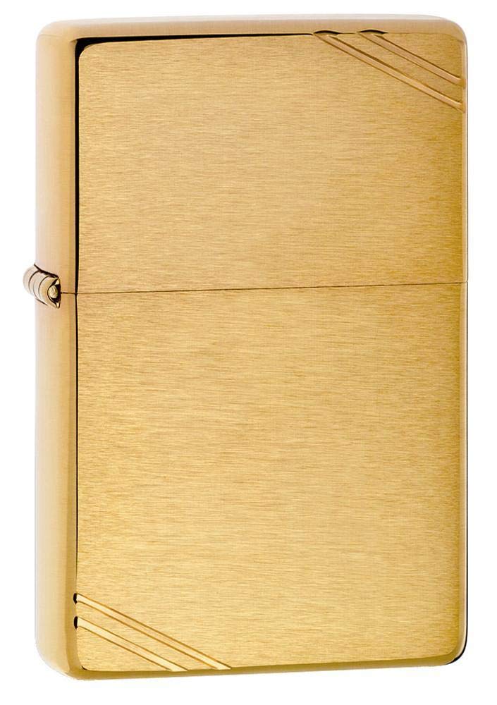 Foto 2 pulgar | Mechero De Bolsillo Zippo Vintage De Latón Cepillado Con Barras - Venta Internacional.
