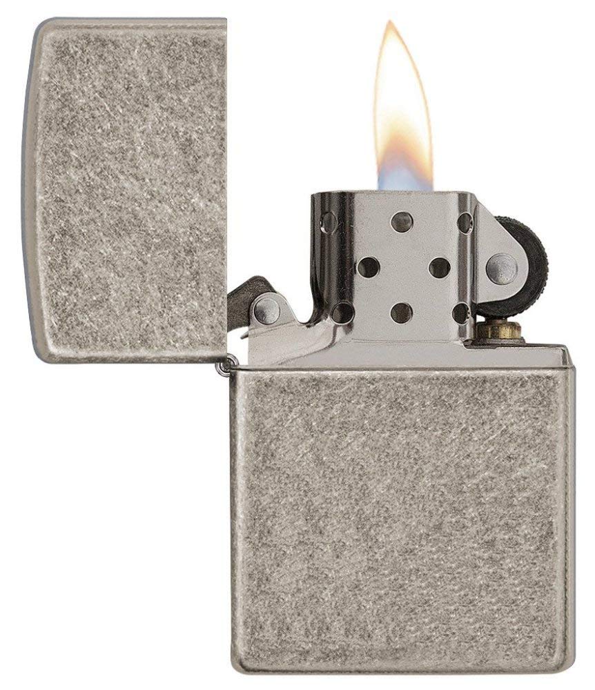Foto 4 pulgar | Mechero De Bolsillo Zippo Zo28973 Armor  Plateado Envejecido - Venta Internacional.