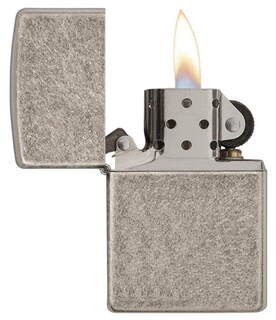 Foto 3 | Mechero De Bolsillo Zippo Zo28973 Armor Plateado Envejecido - Venta Internacional.