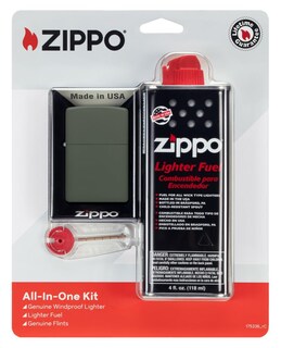 Foto 2 | Kit Todo En Uno De Encendedor Zippo Green Mate A Prueba De Viento - Venta Internacional.