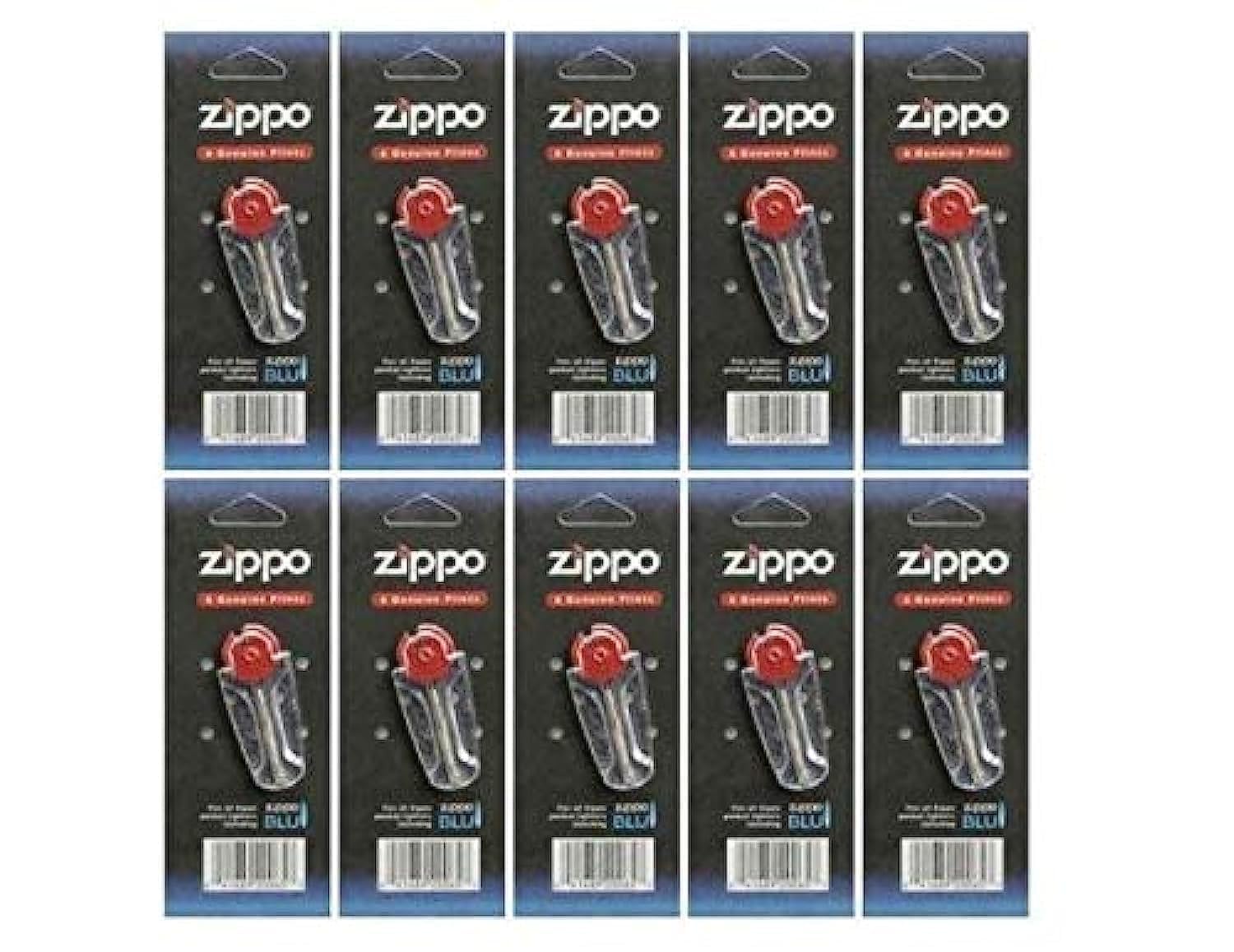 Foto 2 pulgar | Encendedores Flints For Zippo A Prueba De Viento (paquete De 10) Con Dispensador - Venta Internacional.